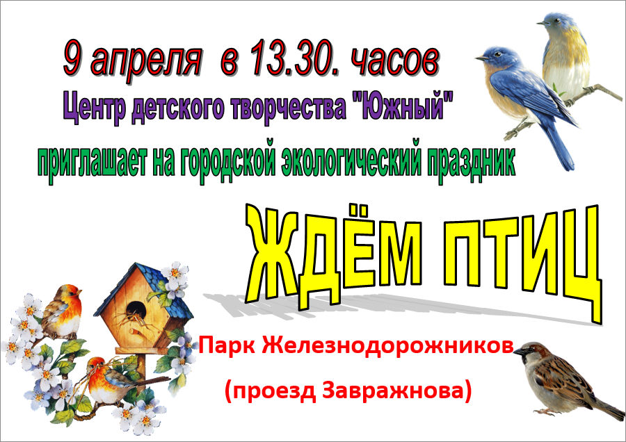 Городской экологический праздник «Ждем птиц»