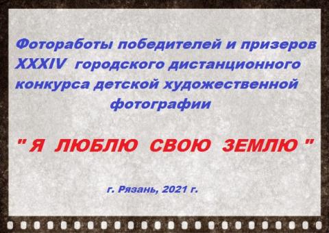 Городской дистанционный конкурс детской художественной фотографии «Я люблю свою землю»