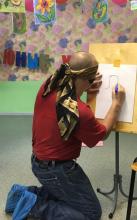 Праздник-посвящение в художники «Клякса в гостях у ребят»