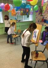 Праздник-посвящение в художники «Клякса в гостях у ребят»